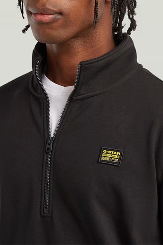 Sweat regular em algodão biológico - Preto