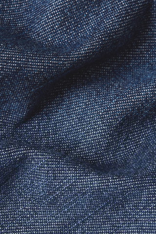 Camisa regular de ganga Clean - Azul-escuro