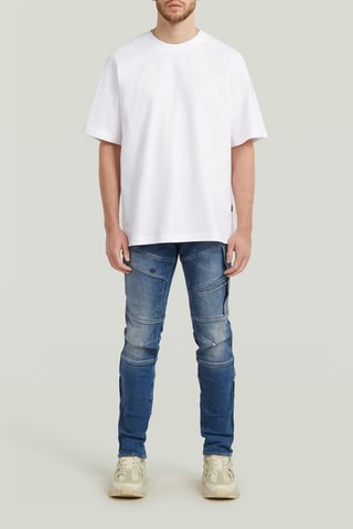 T-shirt loose em algodão biológico Loose Boxy - Branco