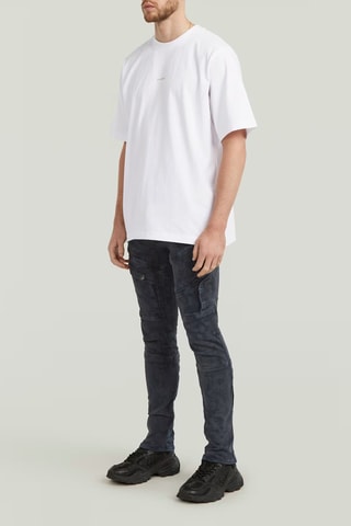 T-shirt loose em algodão biológico Center Chest Logo Boxy - Branco