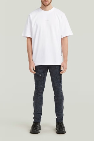 T-shirt loose em algodão biológico Center Chest Logo Boxy - Branco
