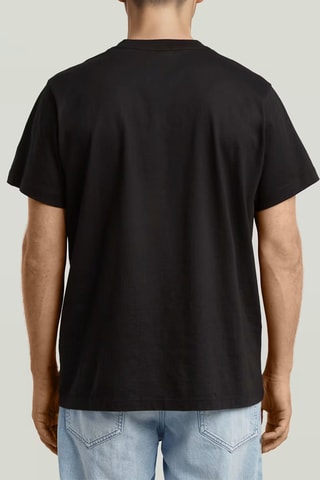 T-shirt loose em algodão biológico - Preto