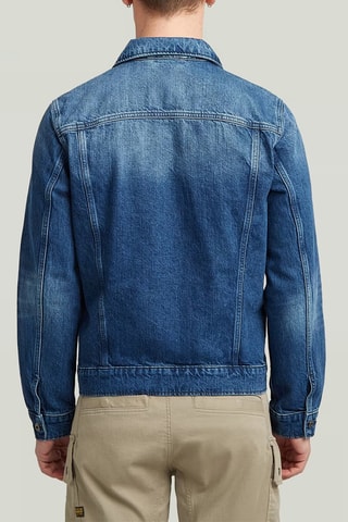 Casaco slim de ganga Essential TD Arc 3D - Azul-escuro
