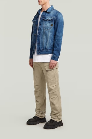 Casaco slim de ganga Essential TD Arc 3D - Azul-escuro
