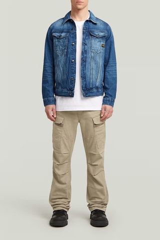 Casaco slim de ganga Essential TD Arc 3D - Azul-escuro