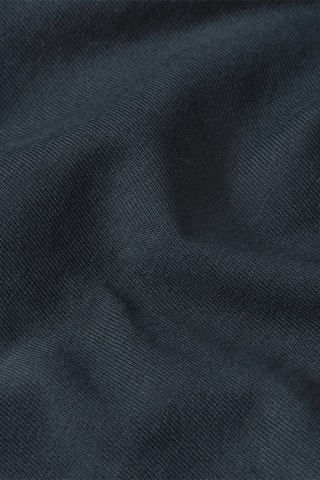 Camisa straight em algodão biológico Jersey - Azul-escuro
