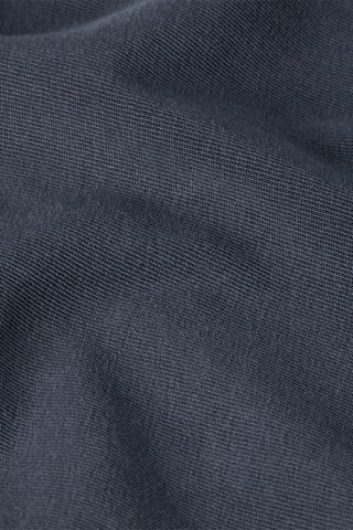Camisa straight em algodão biológico Jersey - Azul