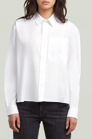 Camisa loose em algodão biológico BF - Branco
