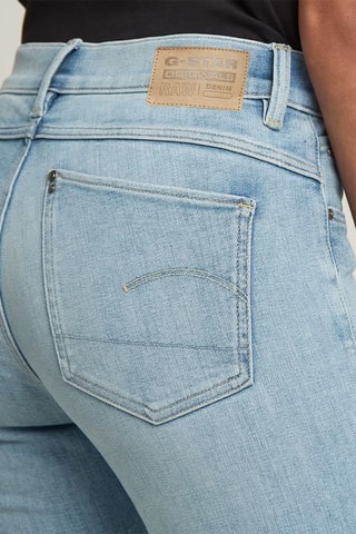 Calças de ganga skinny de cintura alta Lhana - Azul-claro