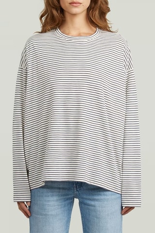 T-shirt oversize - Cru e azul