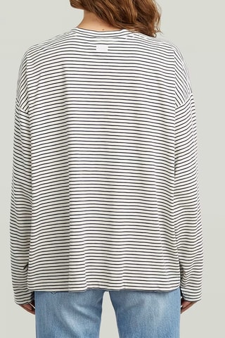 T-shirt oversize - Cru e azul