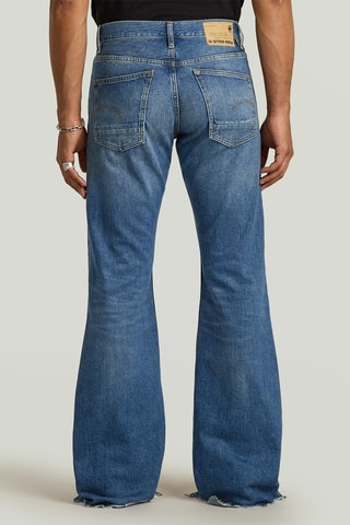 Calças de ganga bootcut Triple A Ripped Flare - Azul