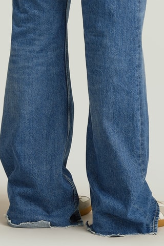 Calças de ganga bootcut Triple A Ripped Flare - Azul