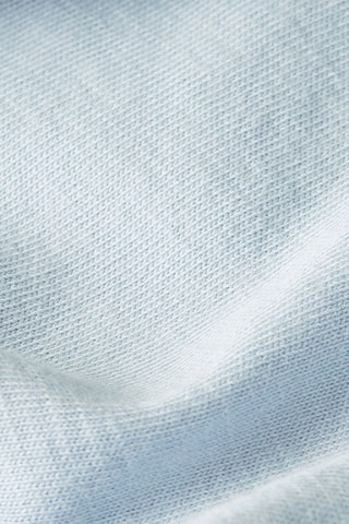 T-shirt regular em algodão biológico Essential Raw Neck - Azul-claro