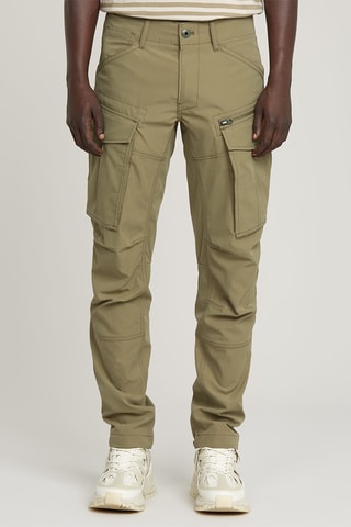 Calças regular tapered Rovic Zip 3D - Caqui