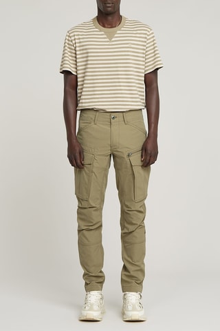 Calças regular tapered Rovic Zip 3D - Caqui