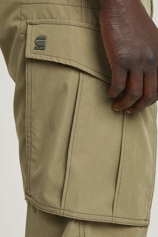 Calças regular tapered Rovic Zip 3D - Caqui