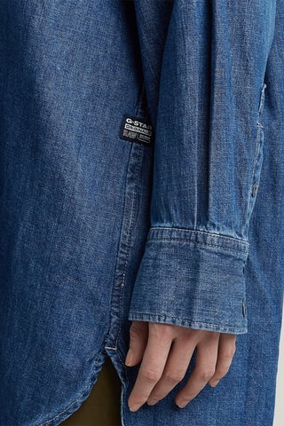 Túnica oversize de ganga EV - Azul