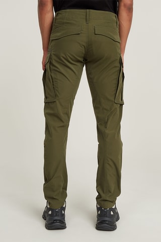 Calças regular tapered Rovic Zip 3D - Verde-azeitona