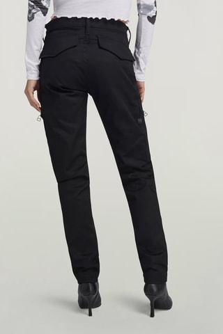 Calças cargo slim - Preto