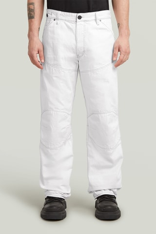 Calças de ganga loose 5620 3D - Branco