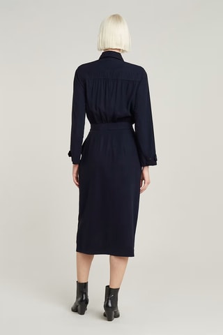 Vestido direito slim - Azul-escuro