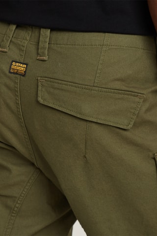 Calças cargo skinny 3D - Verde-azeitona