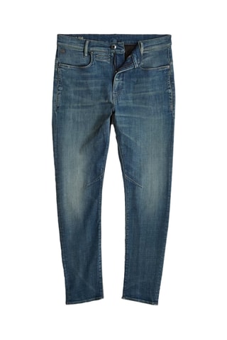 Calças de ganga slim D-Staq 3D - Azul-escuro
