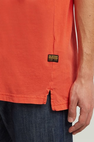 T-shirt regular em algodão biológico Nifous - Vermelho