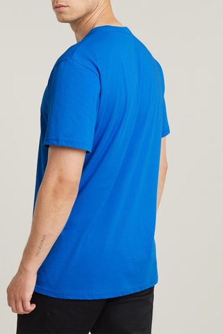 T-shirt regular em algodão biológico Nifous - Azul