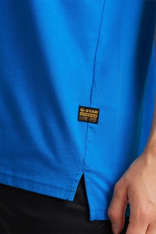 T-shirt regular em algodão biológico Nifous - Azul