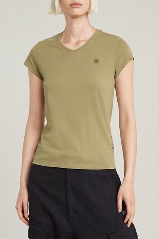 T-shirt slim em algodão biológico Eyben V 2.0 - Verde