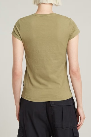 T-shirt slim em algodão biológico Eyben V 2.0 - Verde
