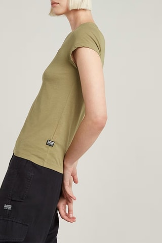 T-shirt slim em algodão biológico Eyben V 2.0 - Verde