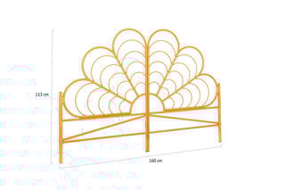 Cabeceira de cama Ivy - Imitação rotim