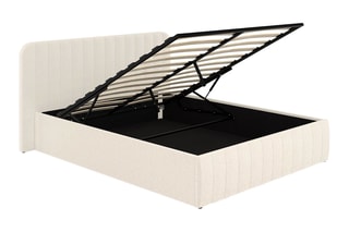 Cama com arrumação e sommier Valentina - Área de deitar 160 x 200 cm