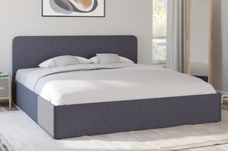 Cama com arrumação com sommier de madeira Louise - Área de deitar 180 x 200 cm