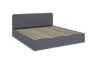 Cama com arrumação com sommier de madeira Louise - Área de deitar 180 x 200 cm