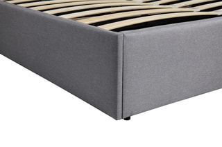 Cama com arrumação e estrado Louise Cinzento