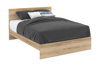 Cama Oklahoma - Imitação de madeira clara