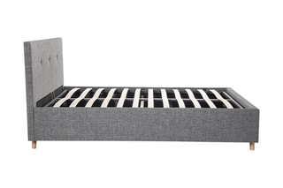 Cama com arrumação e sommier Luléa - Antracite