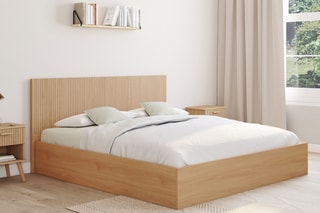 Cama com arrumação e sommier Faustine - Área de deitar 160 x 200 cm