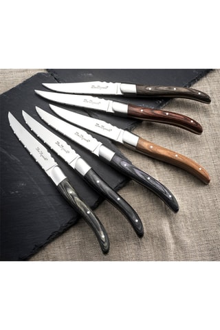 6 facas para bife de aço inoxidável 13/0 Louis - 10,5 cm