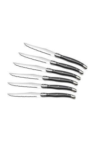 Bloco de 6 facas de aço inoxidável - 23 cm