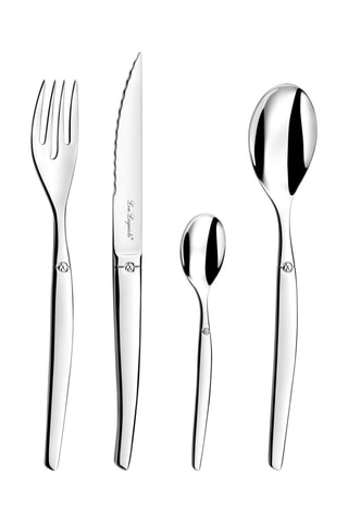 Faqueiro de aço inoxidável Jet Miroir - 24 peças