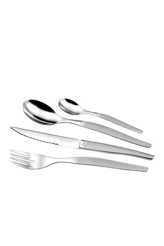 Faqueiro de aço inoxidável Jet Satin - 74 peças
