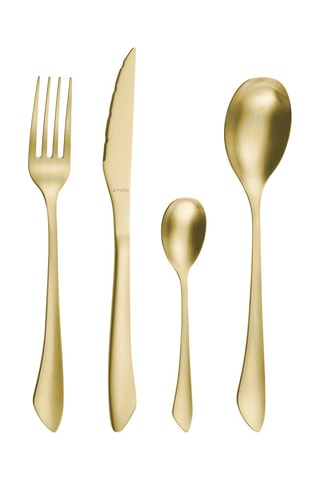 Faqueiro de aço inoxidável Intuition Champagne 32 peças