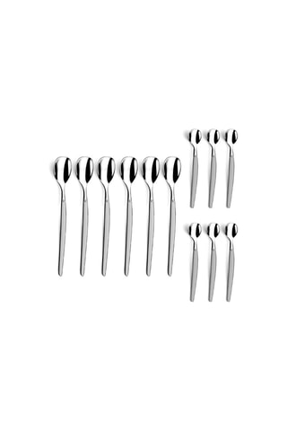 6 colheres expresso e 6 colheres inoxidável long drink Jet