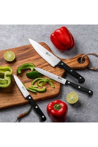 3 facas de cozinha em aço inoxidável Artisan