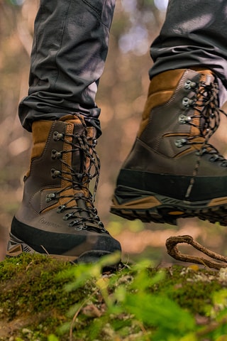 Leren Wandelschoenen Wild Boar - Bruin en Olijfgroen 